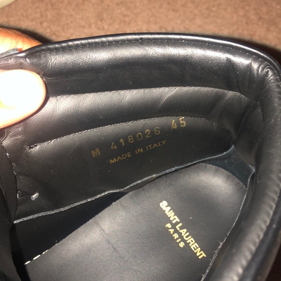 Saint Laurent sl/10h high tops red size 45 - Picture 2 of 5